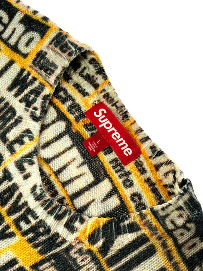【中古品】【メンズ】 SUPREME シュプリーム 25FW DASH SNOW SWEATER ダッシュ スノー セーター トップス 149-260610-rt-12-tagh サイズ：L カラー：マルチカラー 万代Net店