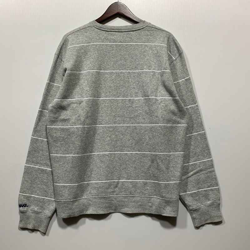 【中古品】【メンズ】 FARAH ファーラー × WAKE SAPPORO ウェイク × RUSSELL ATHLETIC ラッセルアスレティック BORDER CREWNECK SWEATSHIRT スウェットシャツ 142-260630-kh-13-izu サイズ：L カラー：グレー 万代Net店