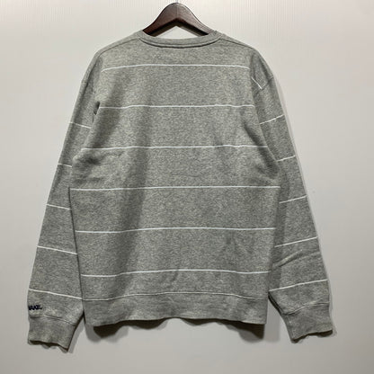 【中古品】【メンズ】 FARAH ファーラー × WAKE SAPPORO ウェイク × RUSSELL ATHLETIC ラッセルアスレティック BORDER CREWNECK SWEATSHIRT スウェットシャツ 142-260630-kh-13-izu サイズ：L カラー：グレー 万代Net店