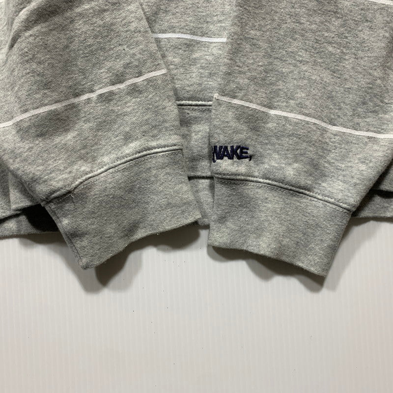 【中古品】【メンズ】 FARAH ファーラー × WAKE SAPPORO ウェイク × RUSSELL ATHLETIC ラッセルアスレティック BORDER CREWNECK SWEATSHIRT スウェットシャツ 142-260630-kh-13-izu サイズ：L カラー：グレー 万代Net店