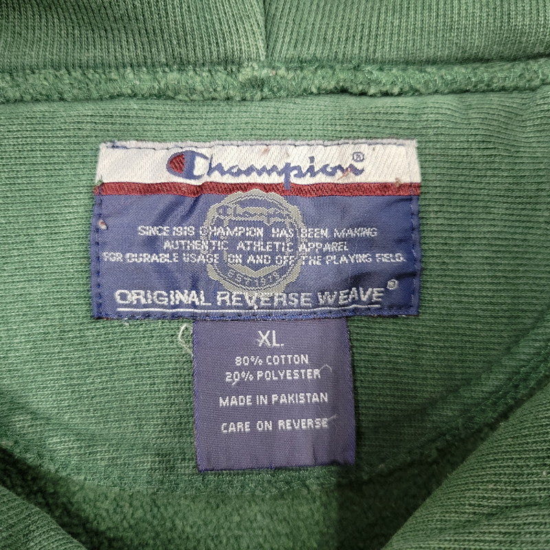 【中古品】【メンズ】 CHAMPION チャンピオン NORTHERN MICHIGAN UNIVERSITY ORIGINAL REVERSE WEAVE HOODED SWEATSHIRT フーデッド スウェットシャツ 146-260617-kh-12-izu サイズ：XL カラー：グリーン 万代Net店