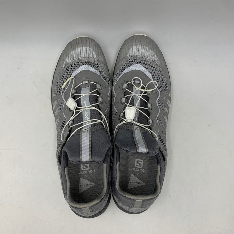 【中古品】【メンズ】 SALOMON サロモン × AND WANDER アンドワンダー REFLECTIVE MESH 410149 リフレクティブメッシュ スニーカー 靴 162-260628-as-03-izu サイズ：30cm カラー：グレー 万代Net店