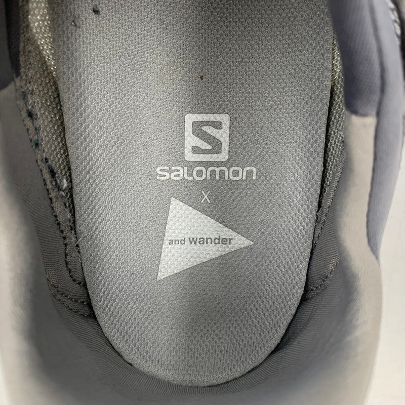 【中古品】【メンズ】 SALOMON サロモン × AND WANDER アンドワンダー REFLECTIVE MESH 410149 リフレクティブメッシュ スニーカー 靴 162-260628-as-03-izu サイズ：30cm カラー：グレー 万代Net店