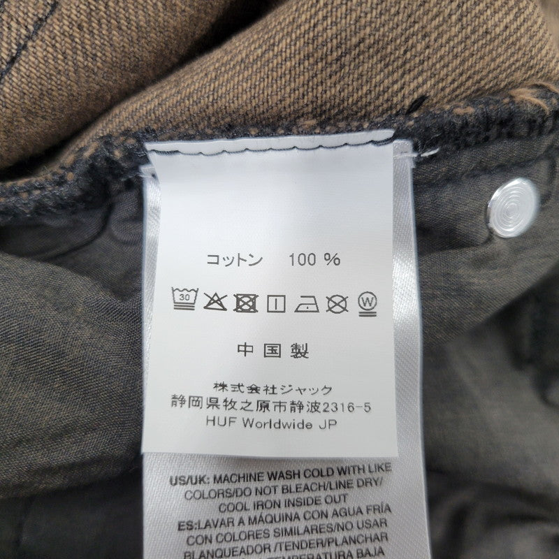 【中古美品】【メンズ】 HUF ハフ PT00310 CROMER WASHED PANTS クローマー ウォッシュド パンツ ボトムス ズボン 153-260710-cs-22-izu サイズ：30 カラー：COFFEE 万代Net店
