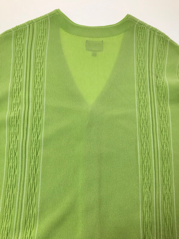 【中古品】【メンズ】 HUF ハフ CHAIN LINK CARDIGAN チェーンリンク カーディガン 142-260925-na-04-tagh サイズ：M カラー：ライムグリーン 万代Net店