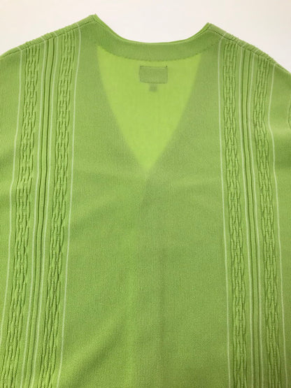 【中古品】【メンズ】 HUF ハフ CHAIN LINK CARDIGAN チェーンリンク カーディガン 142-260925-na-04-tagh サイズ：M カラー：ライムグリーン 万代Net店