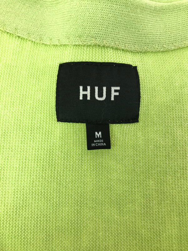 【中古品】【メンズ】 HUF ハフ CHAIN LINK CARDIGAN チェーンリンク カーディガン 142-260925-na-04-tagh サイズ：M カラー：ライムグリーン 万代Net店