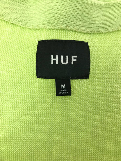 【中古品】【メンズ】 HUF ハフ CHAIN LINK CARDIGAN チェーンリンク カーディガン 142-260925-na-04-tagh サイズ：M カラー：ライムグリーン 万代Net店