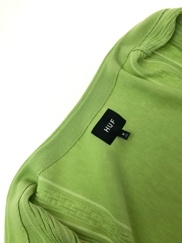 【中古品】【メンズ】 HUF ハフ CHAIN LINK CARDIGAN チェーンリンク カーディガン 142-260925-na-04-tagh サイズ：M カラー：ライムグリーン 万代Net店