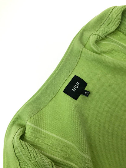 【中古品】【メンズ】 HUF ハフ CHAIN LINK CARDIGAN チェーンリンク カーディガン 142-260925-na-04-tagh サイズ：M カラー：ライムグリーン 万代Net店