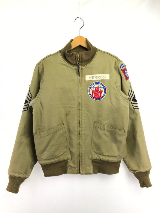 【現状渡し品】【メンズ】 THE REAL MCCOY'S ザ リアル マッコイ PATCH TANKER JACKET 55-J-10 パッチ タンカー ジャケット アウター 145-260714-rt-08-tag サイズ：M カラー：カーキ 万代Net店