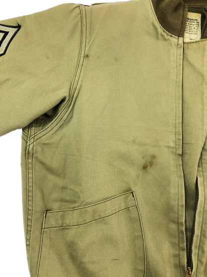 【現状渡し品】【メンズ】 THE REAL MCCOY'S ザ リアル マッコイ PATCH TANKER JACKET 55-J-10 パッチ タンカー ジャケット アウター 145-260714-rt-08-tag サイズ：M カラー：カーキ 万代Net店