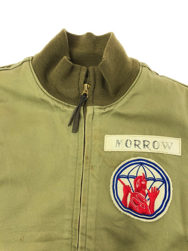 【現状渡し品】【メンズ】 THE REAL MCCOY'S ザ リアル マッコイ PATCH TANKER JACKET 55-J-10 パッチ タンカー ジャケット アウター 145-260714-rt-08-tag サイズ：M カラー：カーキ 万代Net店