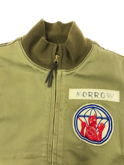 【現状渡し品】【メンズ】 THE REAL MCCOY'S ザ リアル マッコイ PATCH TANKER JACKET 55-J-10 パッチ タンカー ジャケット アウター 145-260714-rt-08-tag サイズ：M カラー：カーキ 万代Net店