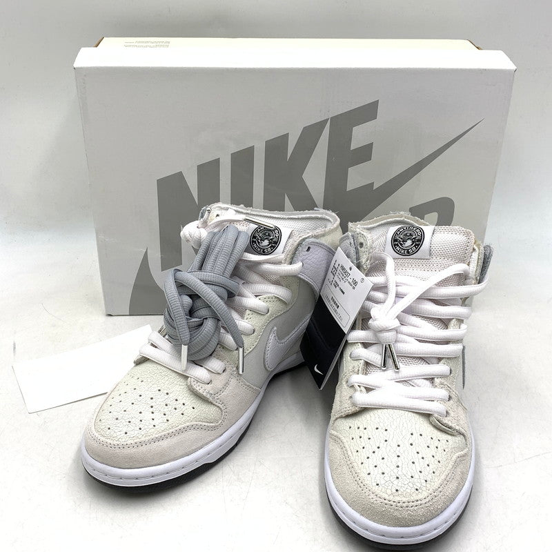 【中古美品】【メンズ/レディース】 × ANTIHERO アンチヒーロー HM5837-100 DUNK HIGH ダンク ハイ QS スニーカー シューズ 靴 160-260418-ya-08-izu サイズ：25cm カラー：WHITE 万代Net店