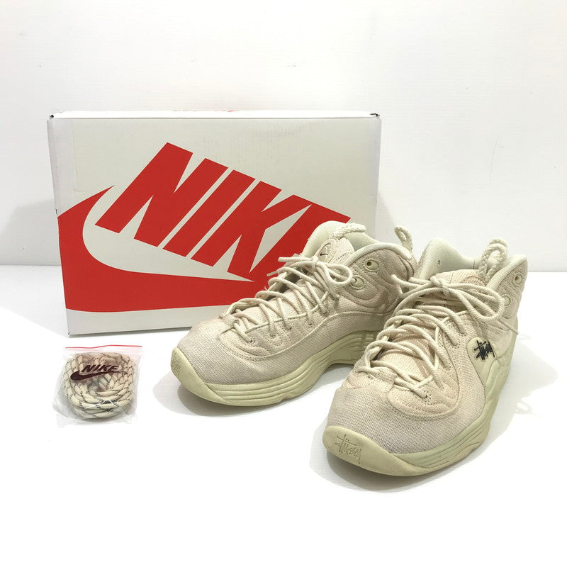 【中古品】【メンズ】 NIKE ナイキ × STUSSY ステューシー AIR PENNY II SP DQ5674-200 エア ペニー ツー スニーカー 靴 160-260424-rt-19-tagh サイズ：27.5cm US9.5 カラー：FOSSIL/FOSSIL-FOSSIL 万代Net店