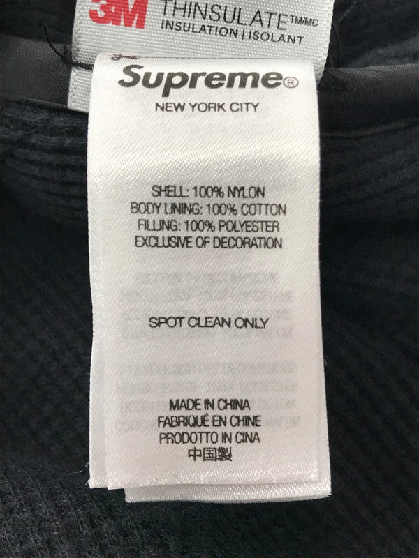 【中古品】【メンズ】 SUPREME シュプリーム 23AW PINS QUILTED WORK VEST キルテッド ワークベスト トップス 149-260514-rt-07-tagh サイズ：L カラー：ブラック 万代Net店