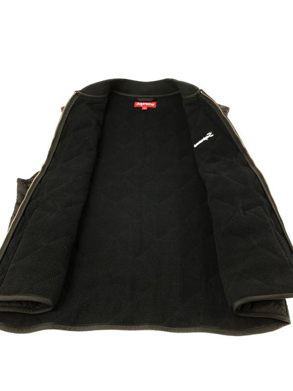 【中古品】【メンズ】 SUPREME シュプリーム 23AW PINS QUILTED WORK VEST キルテッド ワークベスト トップス 149-260514-rt-07-tagh サイズ：L カラー：ブラック 万代Net店