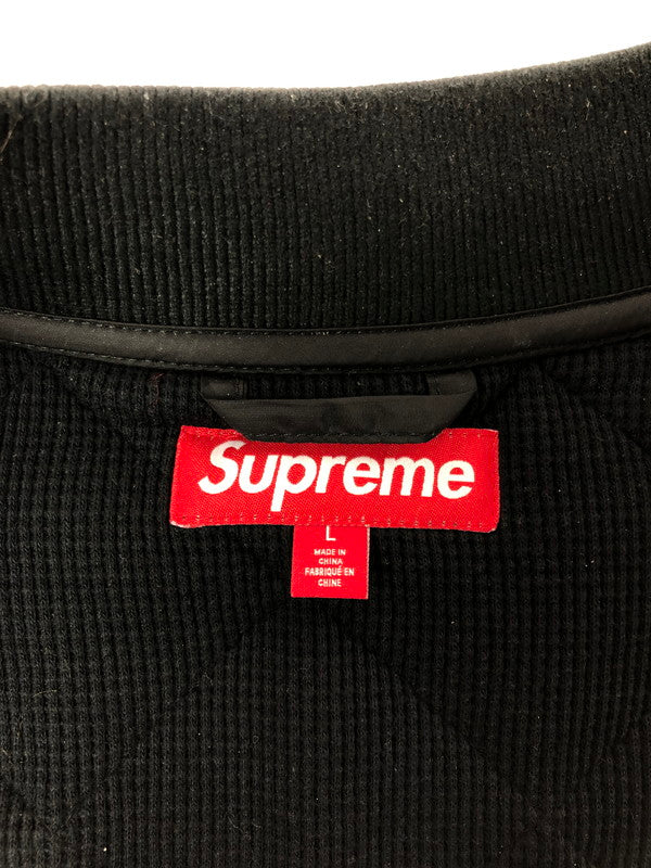 【中古品】【メンズ】 SUPREME シュプリーム 23AW PINS QUILTED WORK VEST キルテッド ワークベスト トップス 149-260514-rt-07-tagh サイズ：L カラー：ブラック 万代Net店