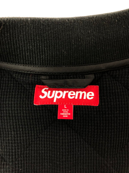 【中古品】【メンズ】 SUPREME シュプリーム 23AW PINS QUILTED WORK VEST キルテッド ワークベスト トップス 149-260514-rt-07-tagh サイズ：L カラー：ブラック 万代Net店