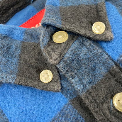 【中古品】【メンズ】 SUPREME シュプリーム BUFFALO CHECK SHIRT バッファロー チェック シャツ トップス 149-260616-kh-13-izu サイズ：M カラー：ブルー×ブラック 万代Net店