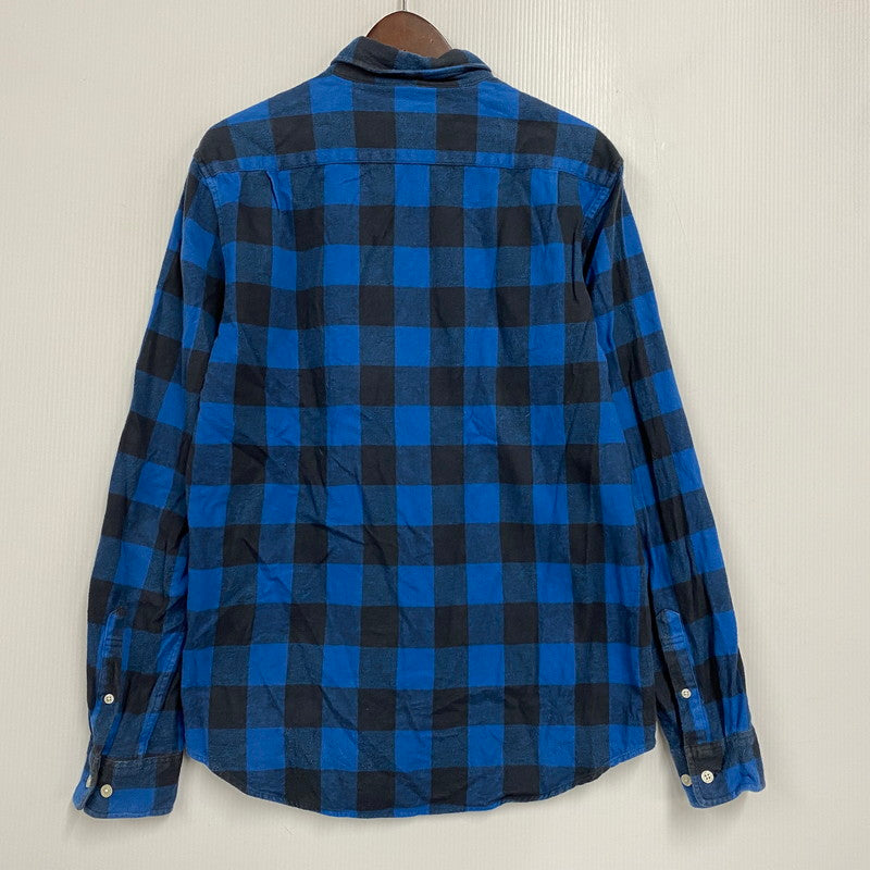 【中古品】【メンズ】 SUPREME シュプリーム BUFFALO CHECK SHIRT バッファロー チェック シャツ トップス 149-260616-kh-13-izu サイズ：M カラー：ブルー×ブラック 万代Net店