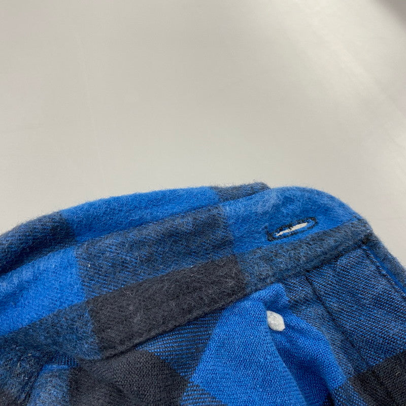 【中古品】【メンズ】 SUPREME シュプリーム BUFFALO CHECK SHIRT バッファロー チェック シャツ トップス 149-260616-kh-13-izu サイズ：M カラー：ブルー×ブラック 万代Net店