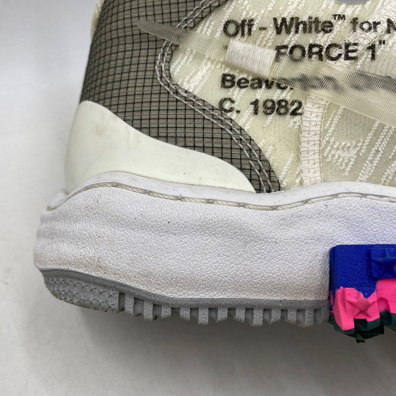 【中古品】【メンズ】 NIKE ナイキ × OFF-WHITE オフホワイト DO6290-100 AIR FORCE 1 MID エア フォース 1 ミッド スニーカー 靴 160-260611-kh-07-izu サイズ：27 カラー：WHITE/CLEAR-WHITE 万代Net店