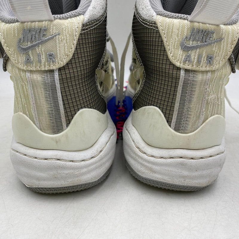 【中古品】【メンズ】 NIKE ナイキ × OFF-WHITE オフホワイト DO6290-100 AIR FORCE 1 MID エア フォース 1 ミッド スニーカー 靴 160-260611-kh-07-izu サイズ：27 カラー：WHITE/CLEAR-WHITE 万代Net店