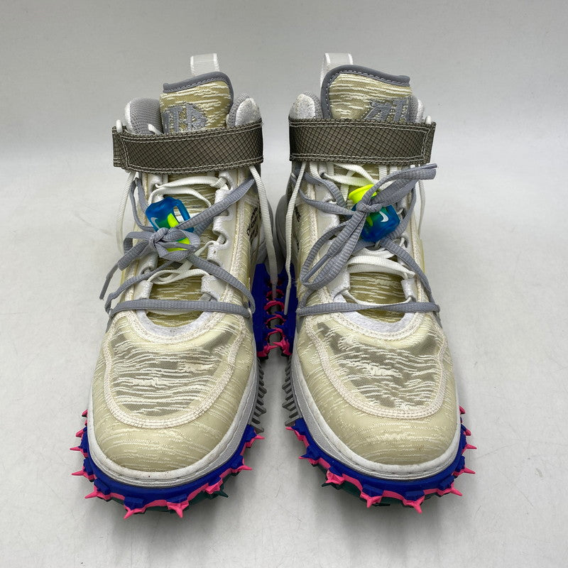 【中古品】【メンズ】 NIKE ナイキ × OFF-WHITE オフホワイト DO6290-100 AIR FORCE 1 MID エア フォース 1 ミッド スニーカー 靴 160-260611-kh-07-izu サイズ：27 カラー：WHITE/CLEAR-WHITE 万代Net店
