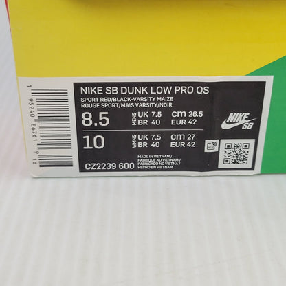 【中古品】【メンズ】 NIKE SB ナイキエスビー DUNK LOW PRO QS CZ2239-600 ダンク ロー プロ QS スニーカー シューズ 靴 160-260519-as-06-izu サイズ：26.5cm カラー：SPORT RED/BLACK-VARSITY MAIZE 万代Net店