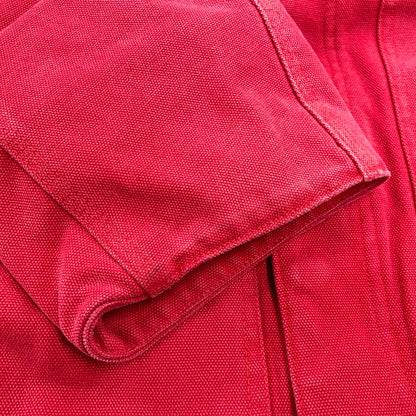 【中古品】【メンズ】 SUPREME シュプリーム OLD ENGLISH CANVAS WORK JACKET オールド イングリッシュ キャンバス ワーク ジャケット アウター 149-260906-kh-13-izu サイズ：L カラー：ブラック×レッド 万代Net店