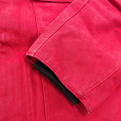 【中古品】【メンズ】 SUPREME シュプリーム OLD ENGLISH CANVAS WORK JACKET オールド イングリッシュ キャンバス ワーク ジャケット アウター 149-260906-kh-13-izu サイズ：L カラー：ブラック×レッド 万代Net店