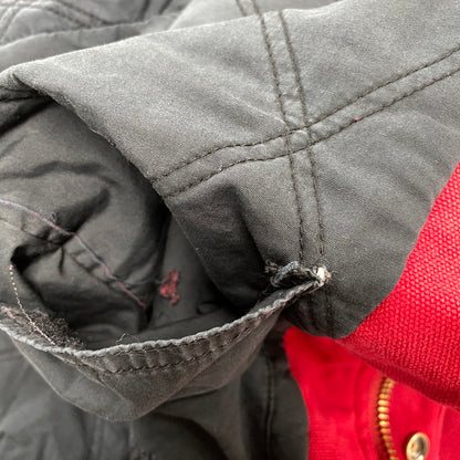 【中古品】【メンズ】 SUPREME シュプリーム OLD ENGLISH CANVAS WORK JACKET オールド イングリッシュ キャンバス ワーク ジャケット アウター 149-260906-kh-13-izu サイズ：L カラー：ブラック×レッド 万代Net店