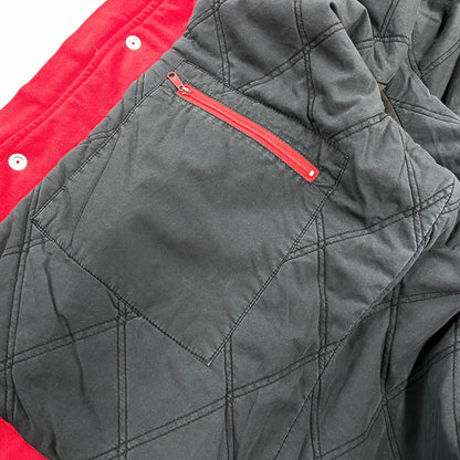 【中古品】【メンズ】 SUPREME シュプリーム OLD ENGLISH CANVAS WORK JACKET オールド イングリッシュ キャンバス ワーク ジャケット アウター 149-260906-kh-13-izu サイズ：L カラー：ブラック×レッド 万代Net店