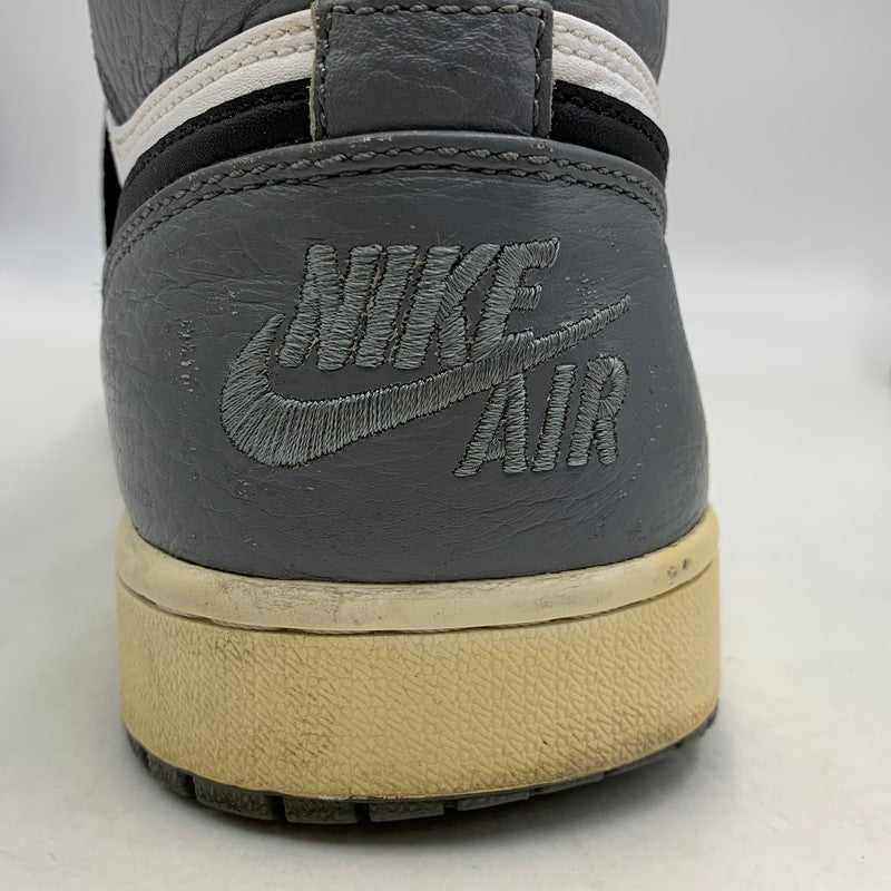 【中古品】【メンズ】 NIKE ナイキ 332550-024 AIR JORDAN エアジョーダン 1 RETRO HIGH レトロ ハイ スニーカー シューズ 靴 160-260625-ya-13-izu サイズ：28cm カラー：GREY/BLACK-WHITE 万代Net店