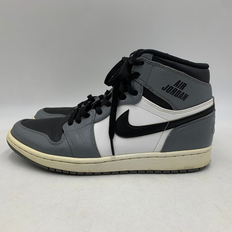 【中古品】【メンズ】 NIKE ナイキ 332550-024 AIR JORDAN エアジョーダン 1 RETRO HIGH レトロ ハイ スニーカー シューズ 靴 160-260625-ya-13-izu サイズ：28cm カラー：GREY/BLACK-WHITE 万代Net店