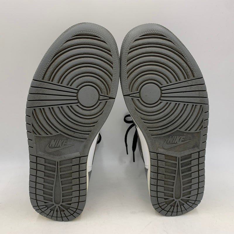 【中古品】【メンズ】 NIKE ナイキ 332550-024 AIR JORDAN エアジョーダン 1 RETRO HIGH レトロ ハイ スニーカー シューズ 靴 160-260625-ya-13-izu サイズ：28cm カラー：GREY/BLACK-WHITE 万代Net店