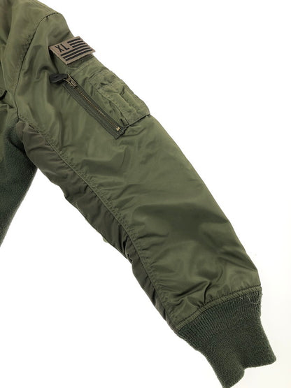 【中古品】【メンズ】 X-LARGE エクストラ ラージ × ALPHA INDUSTRIES アルファ コラボ MA-1 エムエーワン ジャケット アウター 142-260714-rt-09-tag サイズ：M カラー：カーキ 万代Net店