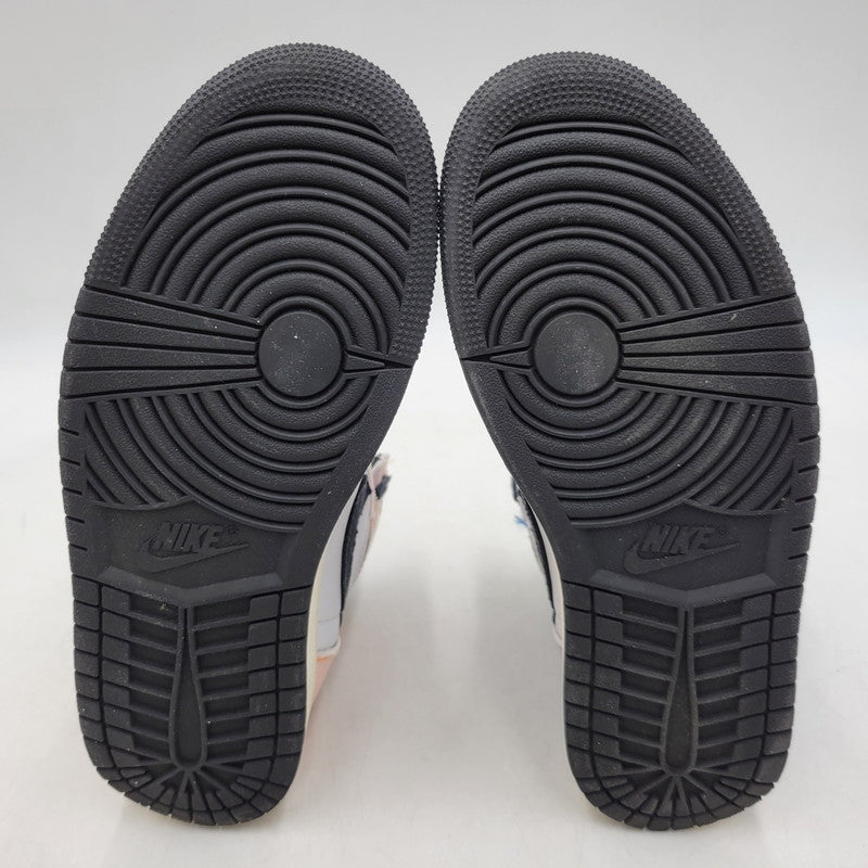 【中古品】【メンズ】 NIKE ナイキ AIR JORDAN 1 RETRO HI OG CRAFT DX0054-805 エア ジョーダン 1 レトロ HI OG クラフト スニーカー 靴 160-260527-as-19-izu サイズ：27cm カラー：VIVID ORANGE/BLACK-ICED LILAC-TRUE BLUE 万代Net店
