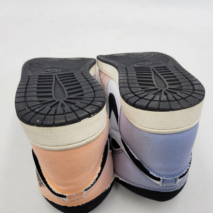 【中古品】【メンズ】 NIKE ナイキ AIR JORDAN 1 RETRO HI OG CRAFT DX0054-805 エア ジョーダン 1 レトロ HI OG クラフト スニーカー 靴 160-260527-as-19-izu サイズ：27cm カラー：VIVID ORANGE/BLACK-ICED LILAC-TRUE BLUE 万代Net店