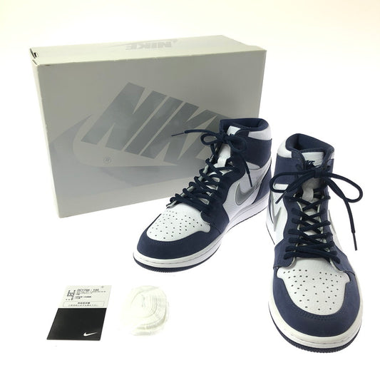 【中古品】【メンズ】 NIKE ナイキ AIR JORDAN 1 HIGH OG CO JP DC1788-100 エアジョーダン 1 ハイ スニーカー 靴 160-260627-na-02-tagh サイズ：28.5cm US 10.5 カラー：WHITE/METALLIC SILVER-MIDNIGHT NAVY 万代Net店
