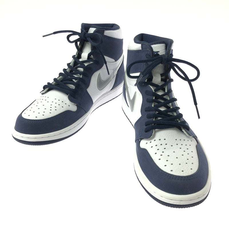 【中古品】【メンズ】 NIKE ナイキ AIR JORDAN 1 HIGH OG CO JP DC1788-100 エアジョーダン 1 ハイ スニーカー 靴 160-260627-na-02-tagh サイズ：28.5cm US 10.5 カラー：WHITE/METALLIC SILVER-MIDNIGHT NAVY 万代Net店