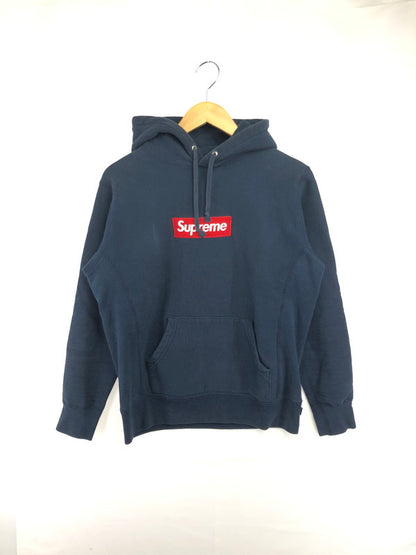 【現状渡し品】【メンズ】 SUPREME シュプリーム 16AW BOX LOGO HOODED SWEATSHIRT ボックスロゴ フーディー スウェットシャツ パーカー 149-260527-na-03-tagh サイズ：S カラー：ネイビー 万代Net店