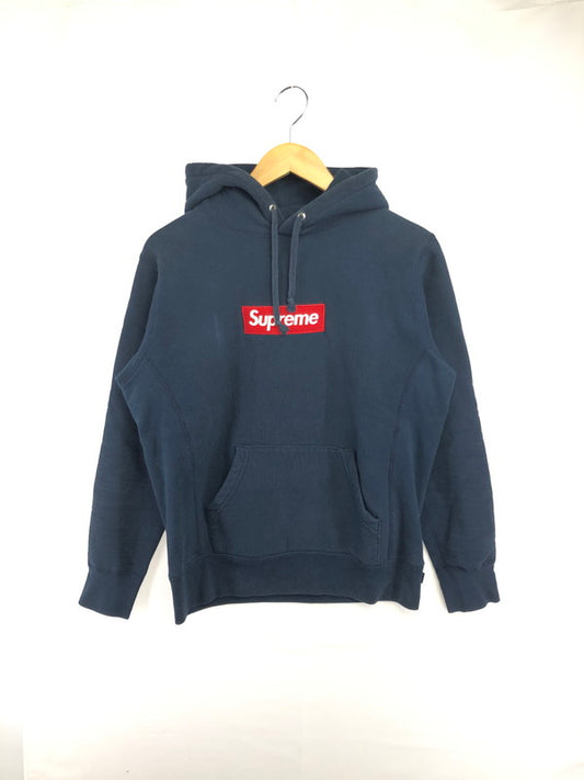 【現状渡し品】【メンズ】 SUPREME シュプリーム 16AW BOX LOGO HOODED SWEATSHIRT ボックスロゴ フーディー スウェットシャツ パーカー 149-260527-na-03-tagh サイズ：S カラー：ネイビー 万代Net店