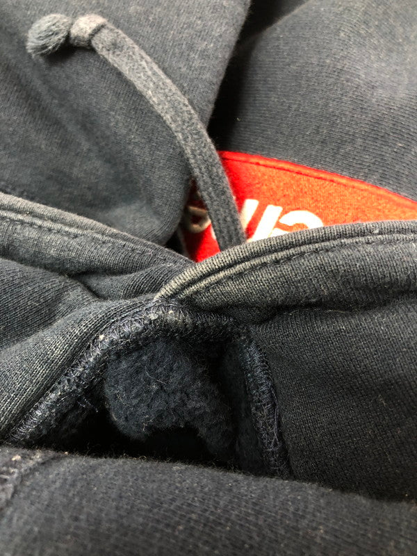 【現状渡し品】【メンズ】 SUPREME シュプリーム 16AW BOX LOGO HOODED SWEATSHIRT ボックスロゴ フーディー スウェットシャツ パーカー 149-260527-na-03-tagh サイズ：S カラー：ネイビー 万代Net店