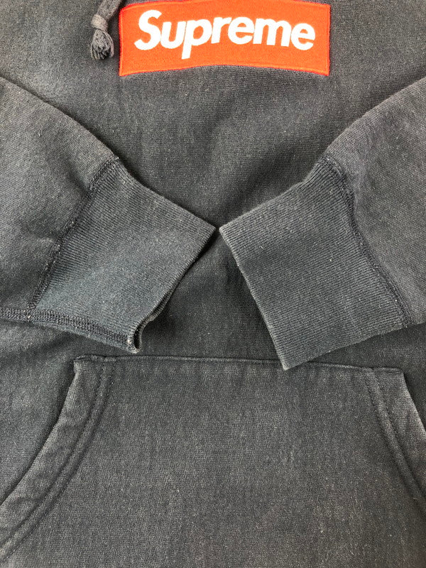 【現状渡し品】【メンズ】 SUPREME シュプリーム 16AW BOX LOGO HOODED SWEATSHIRT ボックスロゴ フーディー スウェットシャツ パーカー 149-260527-na-03-tagh サイズ：S カラー：ネイビー 万代Net店