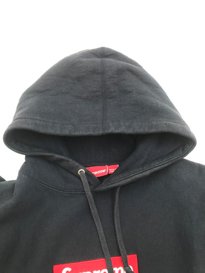 【現状渡し品】【メンズ】 SUPREME シュプリーム 16AW BOX LOGO HOODED SWEATSHIRT ボックスロゴ フーディー スウェットシャツ パーカー 149-260527-na-03-tagh サイズ：S カラー：ネイビー 万代Net店
