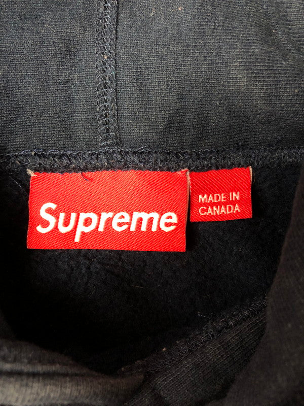 【現状渡し品】【メンズ】 SUPREME シュプリーム 16AW BOX LOGO HOODED SWEATSHIRT ボックスロゴ フーディー スウェットシャツ パーカー 149-260527-na-03-tagh サイズ：S カラー：ネイビー 万代Net店