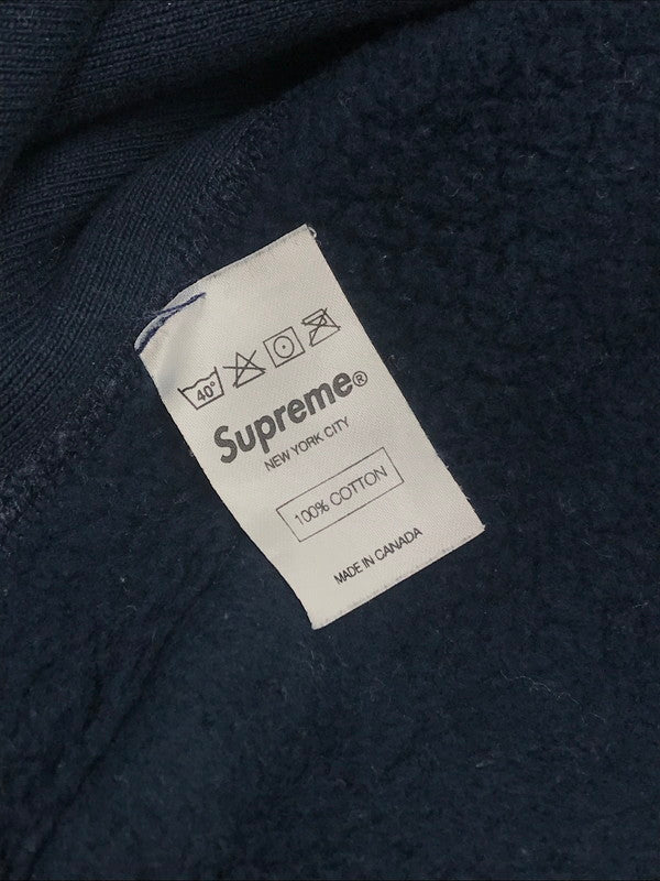 【現状渡し品】【メンズ】 SUPREME シュプリーム 16AW BOX LOGO HOODED SWEATSHIRT ボックスロゴ フーディー スウェットシャツ パーカー 149-260527-na-03-tagh サイズ：S カラー：ネイビー 万代Net店